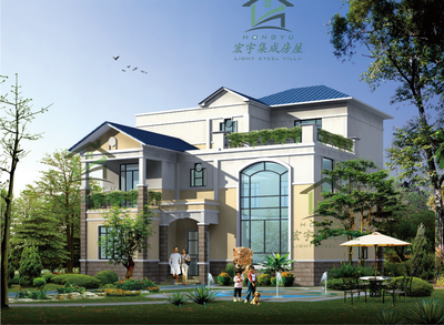 多层轻钢别墅-标准户型01